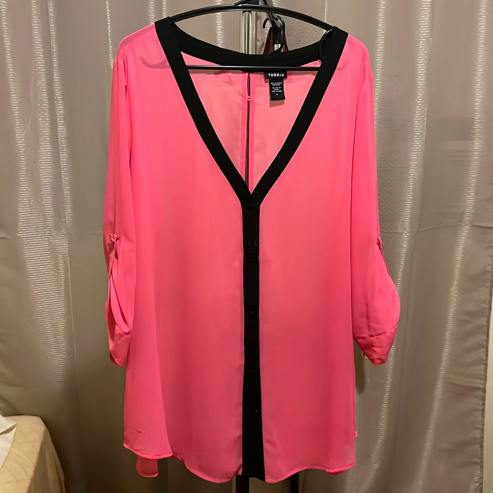 Plus size Pink blouse